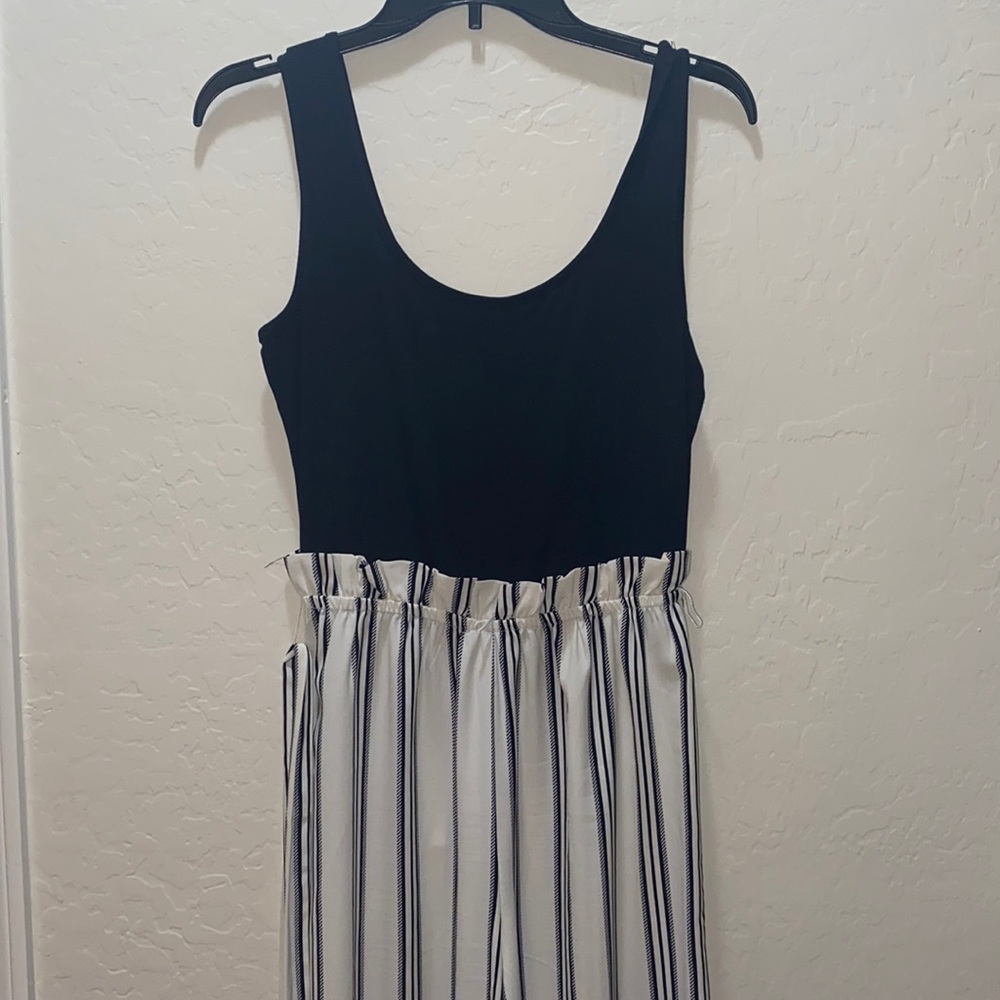 Black and white paint suit